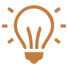 icon of lighbulb on